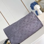 Louis Vuitton Speedy P9 Bandoulière 40 Handbag in Suede Leather with Monogram Floral and Silk Scarf