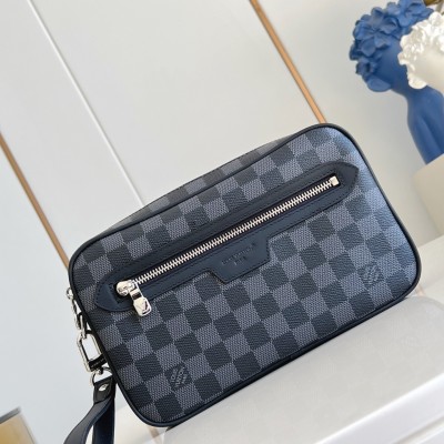 Louis Vuitton - Pochette Kasai Storage Pouch Damier Graphite Canvas with Zip Pocket