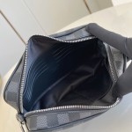 Louis Vuitton Pochette Kasai in Damier Graphite Canvas with Wrist Strap