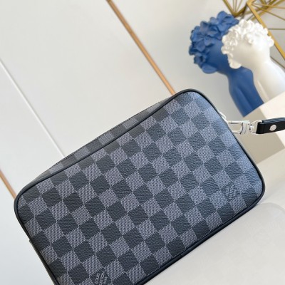 Louis Vuitton - Pochette Kasai Storage Pouch Damier Graphite Canvas with Zip Pocket