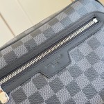 Louis Vuitton Pochette Kasai in Damier Graphite Canvas with Wrist Strap