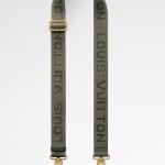 Louis Vuitton Keepall Bandoulière 25 Handbag in Army Green with Silk Print