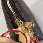 Louis Vuitton Cosmetic Coin Purse Monogram Canvas with Leather Trim