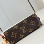 Louis Vuitton Cosmetic Coin Purse Monogram Canvas with Leather Trim