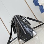 Louis Vuitton Alma BB M27812 Monogram Saga Bag with Chunky Chain and S-lock