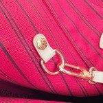 Louis Vuitton Neverfull GM in Damier Ebene with cowhide leather trims and adjustable side straps