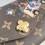 Louis Vuitton Vivienne Winter Holiday Sarah Wallet with Vivienne Button