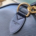 Louis Vuitton Speedy Bandoulière 30 M25915 Caramel / M25671 Black leather handbag