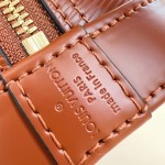 Louis Vuitton Alma BB Epi Leather Handbag with Monogram Jacquard Strap