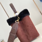 Louis Vuitton Cozygram Capucines MM Soupe Ski Edition Suede Handbag
