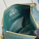 Louis Vuitton Speedy P9 Bandoulière 30 Monogram Leather M14064 Green Croc Studs Bag