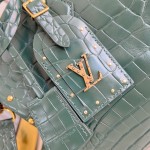 Louis Vuitton Speedy P9 Bandoulière 30 Monogram Leather M14064 Green Croc Studs Bag
