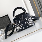 Louis Vuitton dynamic chip handbag black white M80082 M80083