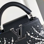 Louis Vuitton dynamic chip handbag black white M80082 M80083