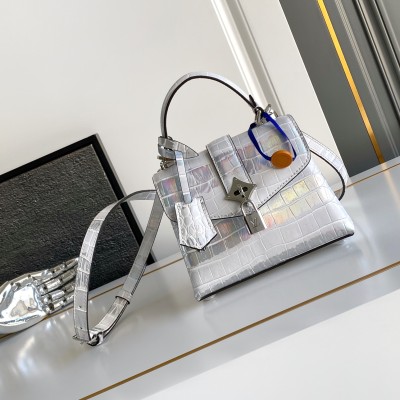 Louis Vuitton - Capucines Aurora Silver Dynamic Chip Leather Bag M84713 / M84714