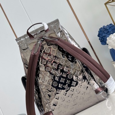 Louis Vuitton - Christopher Medium Backpack Monogram Miroir Coated Canvas Backpack