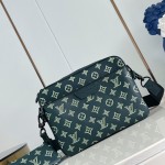 Louis Vuitton Trio Messenger Bag with Monogram Shadow Embossed Calf Leather