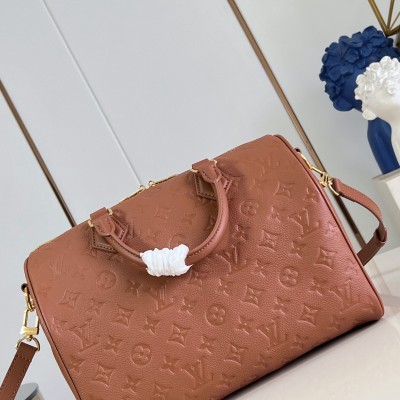 Louis Vuitton - Speedy Soft 30 Handbag - Monogram Empreinte Leather and Suede Lined Handbag