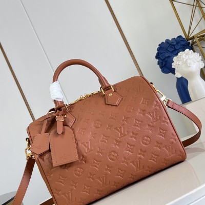 Louis Vuitton - Speedy Soft 30 Handbag - Monogram Empreinte Leather and Suede Lined Handbag