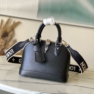 Louis Vuitton - Alma BB M14433 Epi Leather Shoulder Bag with Embroidered Strap