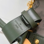 Louis Vuitton Keepall Bandoulière 50 Travel Bag with camouflage Monogram Surplus and distressed metal hardware