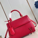 Louis Vuitton Cluny Mini Handbag in Epi Leather with Resin LV Logo