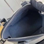 Louis Vuitton Alma BB Handbag in Epi leather with signature embroidery and jacquard shoulder strap