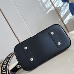 Louis Vuitton Alma BB Handbag in Epi leather with signature embroidery and jacquard shoulder strap