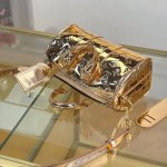 Louis Vuitton KEEPALL BANDOULIÈRE 25 M26903 Silver Gold Replica Handbag