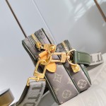 Louis Vuitton Nil Crossbody Bag with Monogram Heritage canvas and leather handle