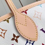 Louis Vuitton Neverfull MM x Takashi Murakami Edition with vibrant hues and cowhide leather accents