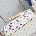 Louis Vuitton LV x TM Carryall East West Handbag with vibrant hues and cowhide leather accents