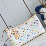 Louis Vuitton LV x TM Carryall East West Handbag with vibrant hues and cowhide leather accents