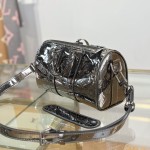 Louis Vuitton KEEPALL BANDOULIÈRE 25 M26903 Silver Gold Replica Handbag