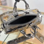 Louis Vuitton KEEPALL BANDOULIÈRE 25 M26903 Silver Gold Replica Handbag