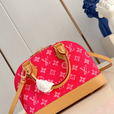 Louis Vuitton - Alma BB Handbag Damier Ebene Canvas with Toron Leather Handles