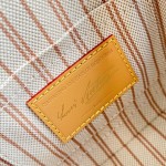 Louis Vuitton Alma BB Handbag with Damier Ebene Canvas and Toron Leather Handles