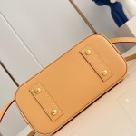 Louis Vuitton Alma BB Handbag with Damier Ebene Canvas and Toron Leather Handles