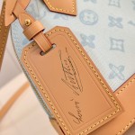 Louis Vuitton Alma BB Handbag with Damier Ebene canvas and leather key pouch