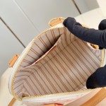 Louis Vuitton Alma BB Handbag with Damier Ebene canvas and leather key pouch