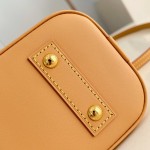 Louis Vuitton Alma BB Handbag with Damier Ebene Canvas and Toron Leather Handles