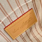 Louis Vuitton Alma BB Handbag with Damier Ebene Canvas and Toron Leather Handles