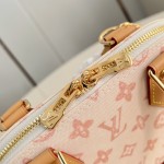 Louis Vuitton Alma BB Handbag with Damier Ebene canvas and leather key pouch