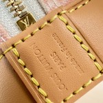 Louis Vuitton Alma BB Handbag with Damier Ebene Canvas and Toron Leather Handles