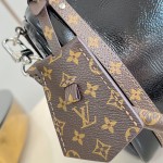 Louis Vuitton Express Mini Handbag in Black with Monogram Saga and Key Pouch