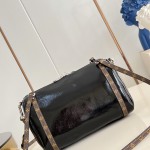 Louis Vuitton Express Mini Handbag in Black with Monogram Saga and Key Pouch