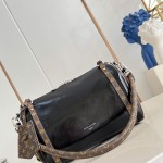 Louis Vuitton Express Mini Handbag in Black with Monogram Saga and Key Pouch