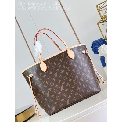 Louis Vuitton - Neverfull MM Tote Bag M46975 Monogram Canvas Steel Hardware Replica