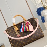 Louis Vuitton Speedy Soft 30 Crafty Monogram handbag front view
