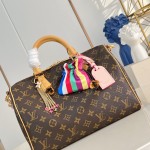 Louis Vuitton Speedy Soft 30 Crafty Monogram handbag front view
